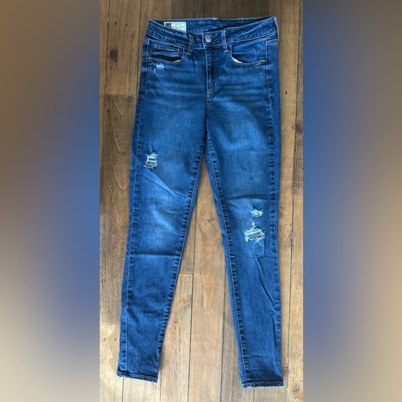 GAP Denim Universal Stretchy Comfortable Jegging Midrise Women's Blue Jeans 29 - Picture 6 of 9